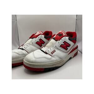 New Balance 550 Sneakers Shoes Mens Size 11 White Red Lace Up Athletics